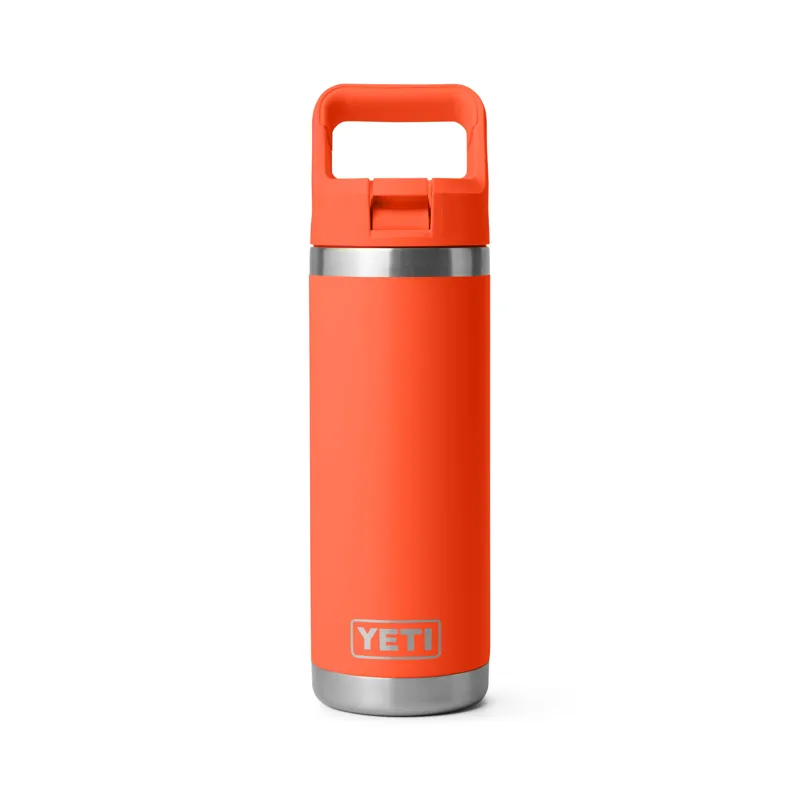 YETI Rambler 18oz Colour Straw Bottle Papaya-3
