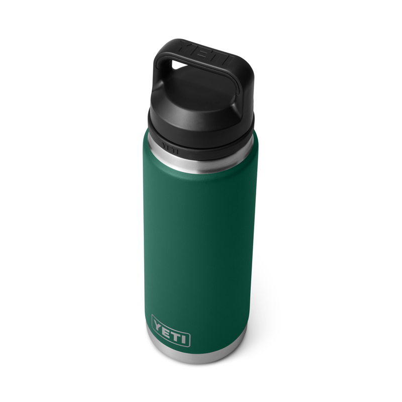 YETI Rambler 26oz Bottle Chug Black Forest Green-2