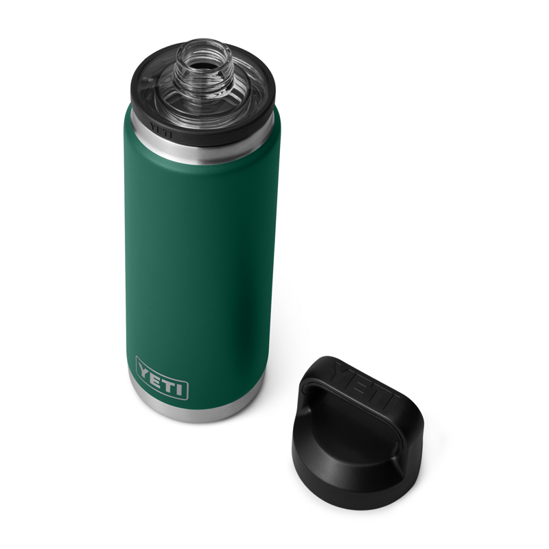 YETI Rambler 26oz Bottle Chug Black Forest Green-3