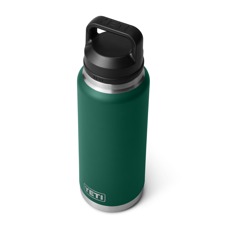 YETI Rambler 36oz Bottle Chug Black Forest Green-1