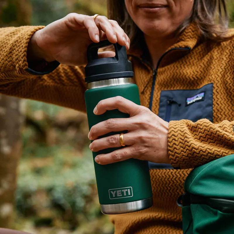 YETI Rambler 36oz Bottle Chug Black Forest Green-4