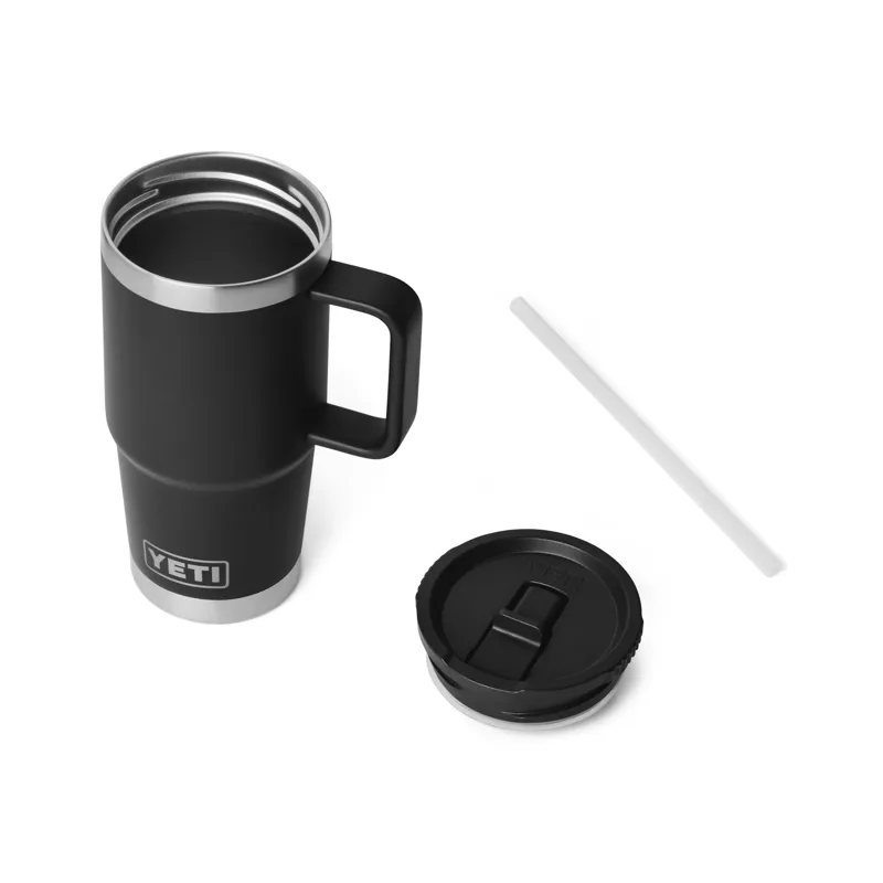 YETI Rambler 20oz Travel Straw Mug Black-5
