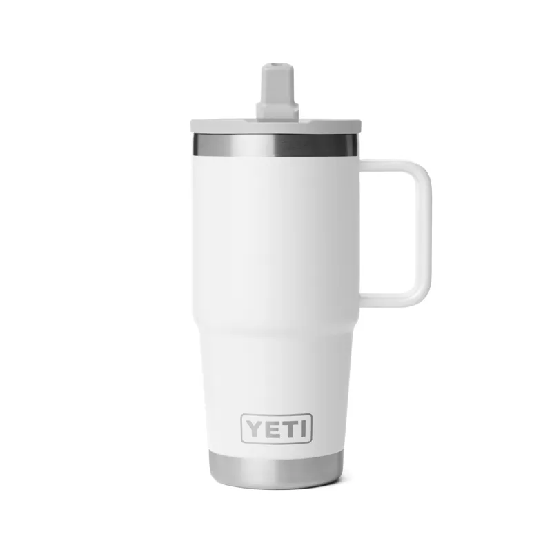 YETI Rambler 20oz Travel Straw Mug White