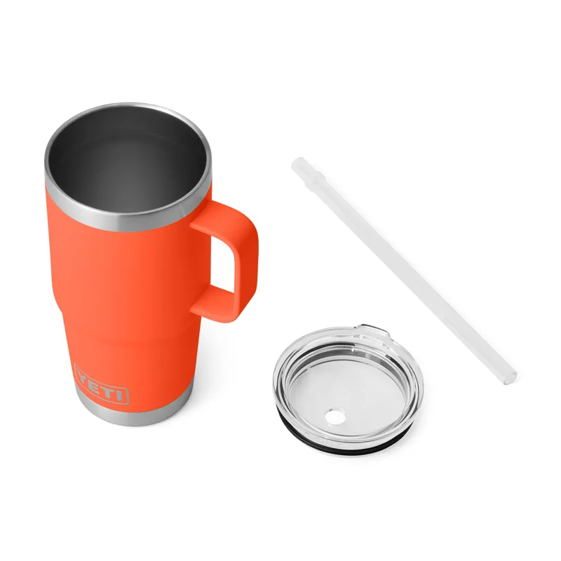 YETI Rambler 25oz Straw Mug Papaya-1