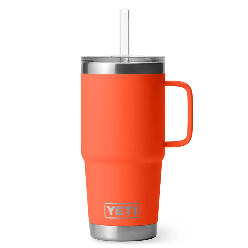 YETI Rambler 25oz Straw Mug Papaya