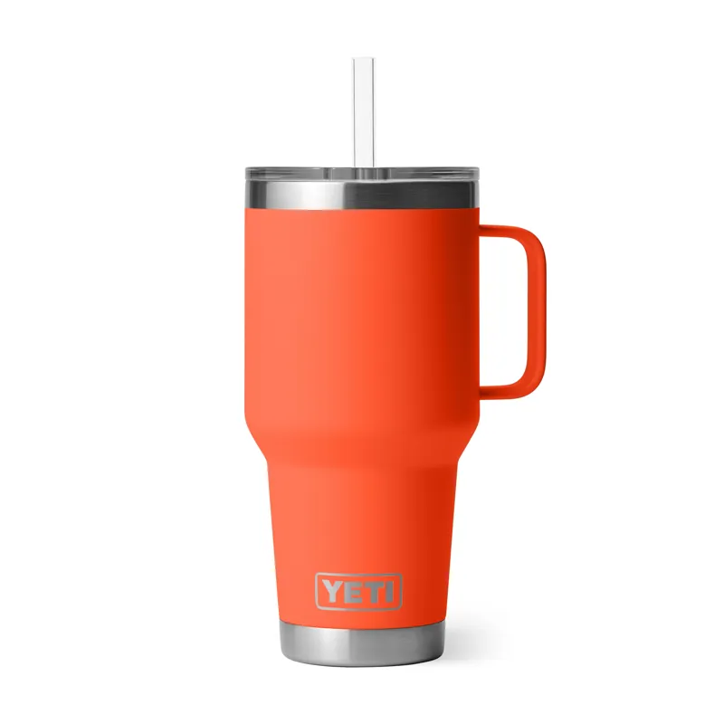 YETI Rambler 35oz Straw Mug Papaya