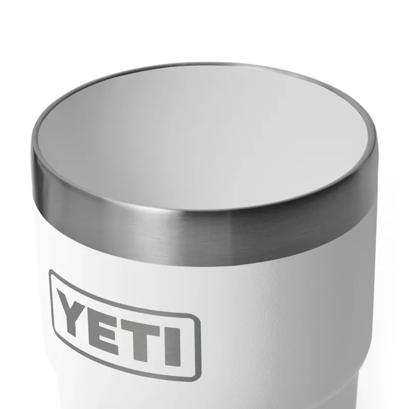 YETI Rambler 8oz Ceramic Lining Stackable Mug White-4