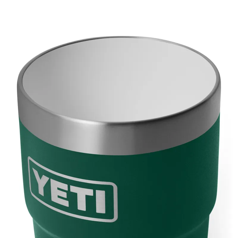 YETI Rambler 8oz Stackable Cup Black Forest Green-2