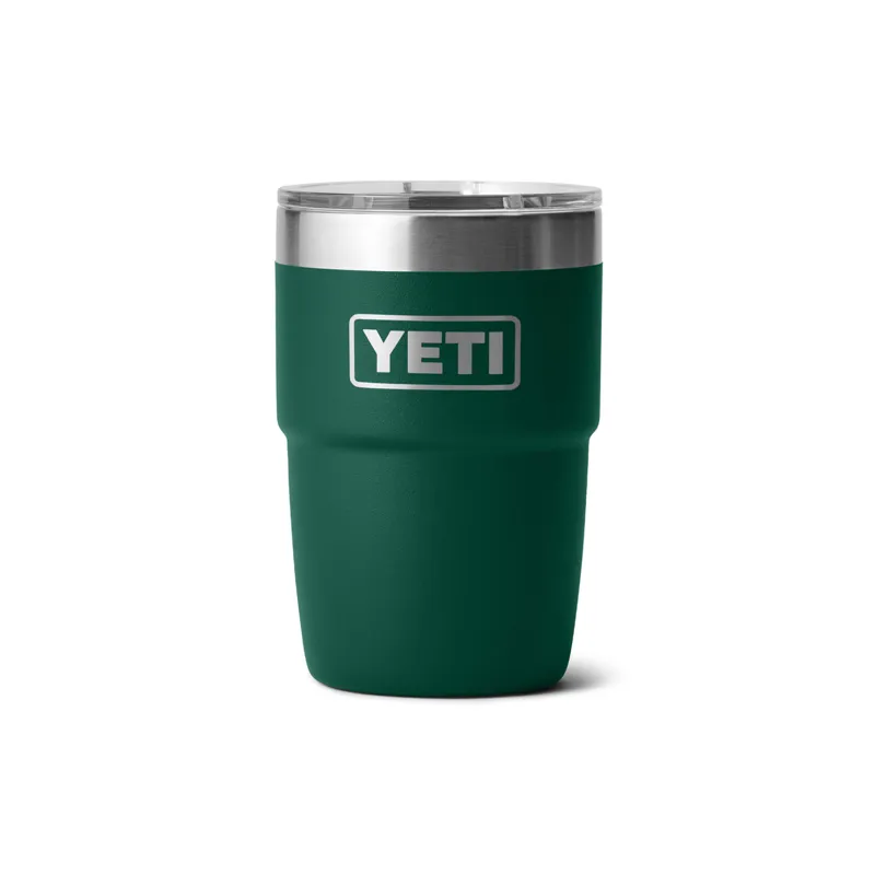 YETI Rambler 8oz Stackable Cup Black Forest Green