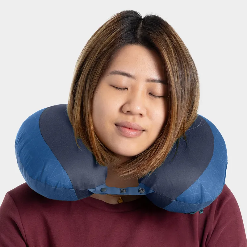 Sea to Summit Aeros Premium Travel Pillow Regular Navy Peony-4