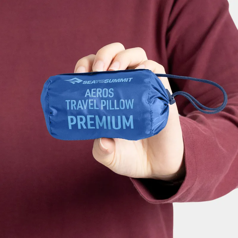 Sea to Summit Aeros Premium Travel Pillow Regular Navy Peony-5