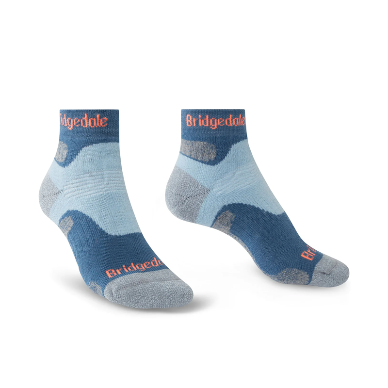 Bridgedale Women's Hike Midweight Merino Performance Ankle Socks Blue