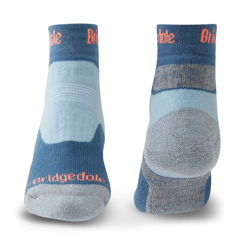 Bridgedale Women's Hike Midweight Merino Performance Ankle Socks Blue-1