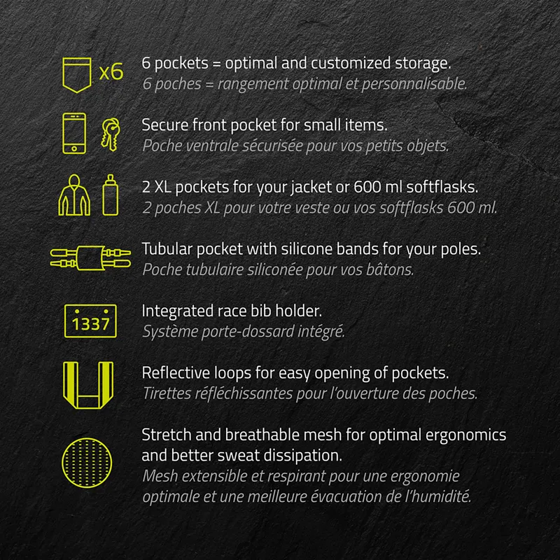 Instinct Reflex 2.5L Running Belt Black Green-11