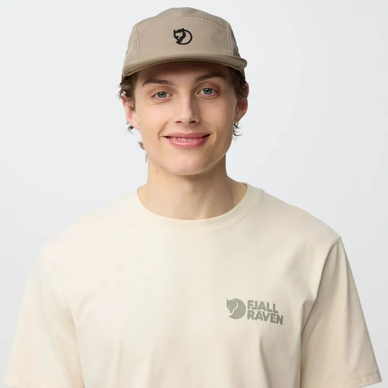 Fjallraven Flat Brim Cap Suede Brown-2