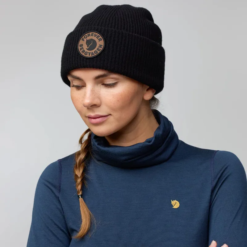 Fjallraven Bergtagen Forever Wool Beanie Black-4