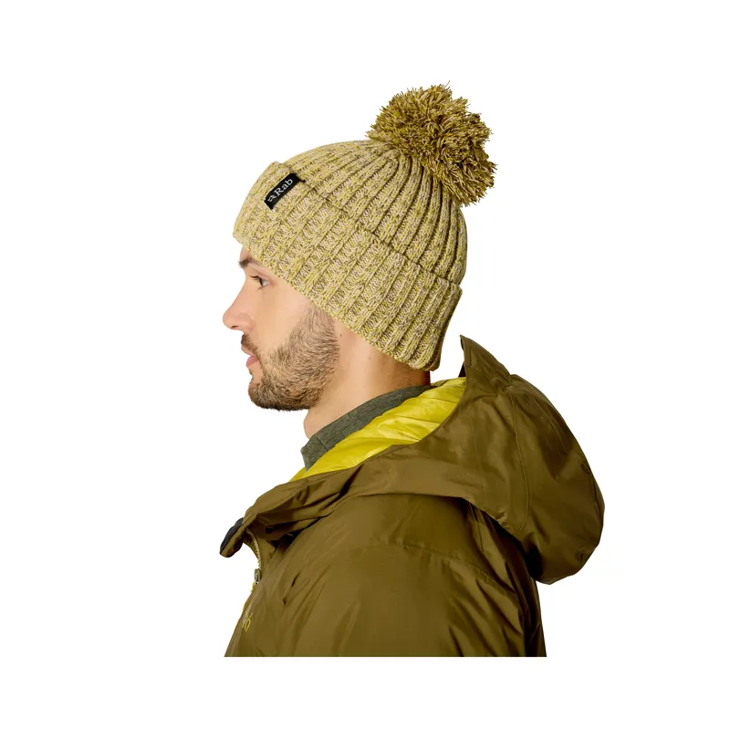 Rab Kharve Bobble Beanie Dark Pollen / Pebble-2