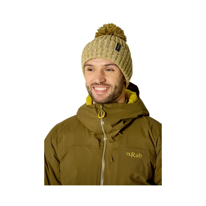 Rab Kharve Bobble Beanie Dark Pollen / Pebble-1