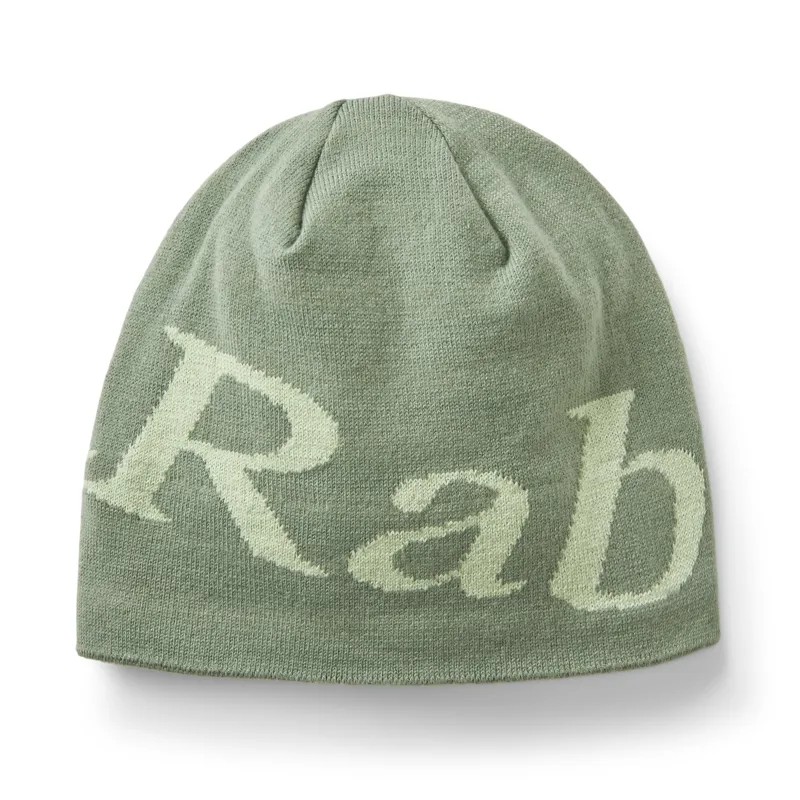Rab Logo Beanie Dark Fig Green / Fig Green