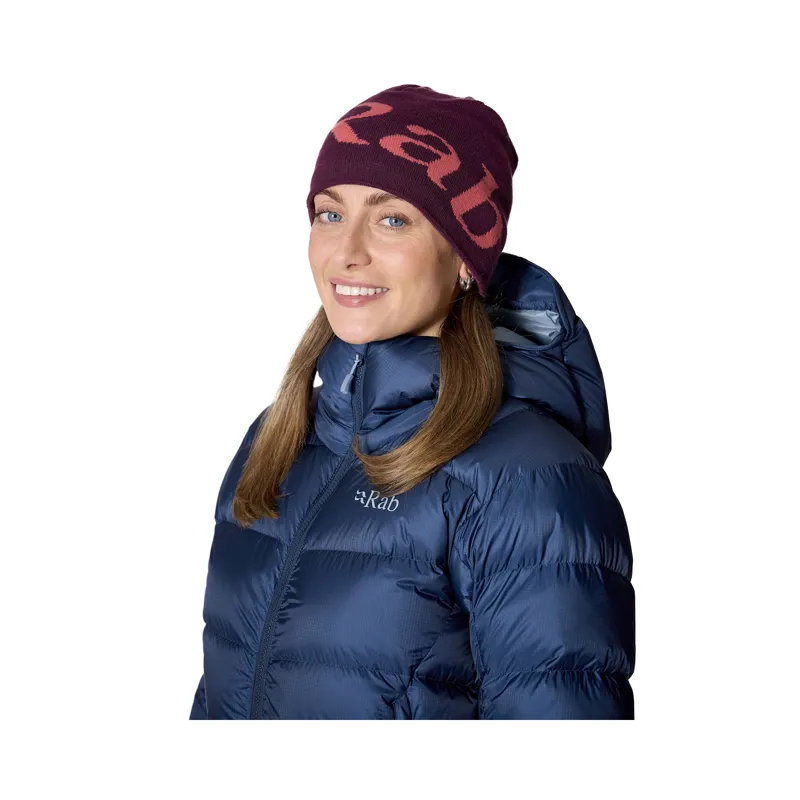 Rab Logo Beanie Mulberry / Hibiscus-1