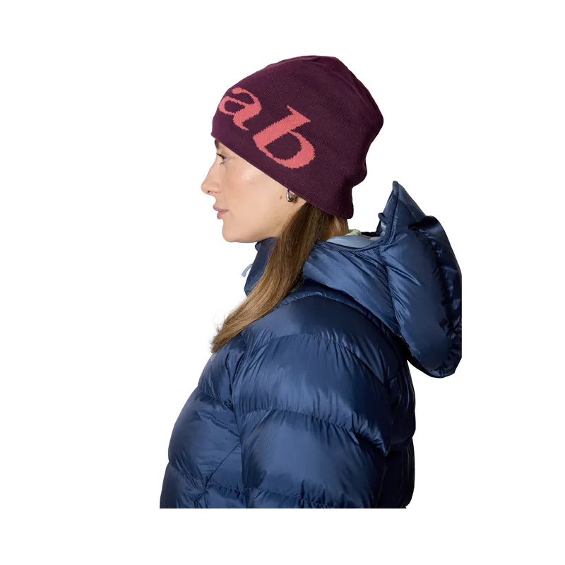Rab Logo Beanie Mulberry / Hibiscus-2