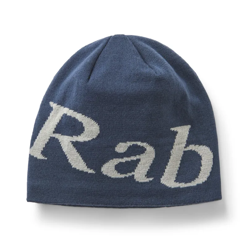 Rab Logo Beanie Tempest Blue / Light Zinc