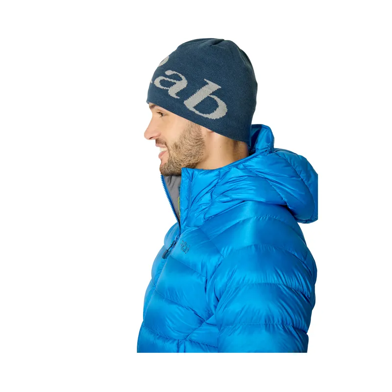 Rab Logo Beanie Tempest Blue / Light Zinc-4