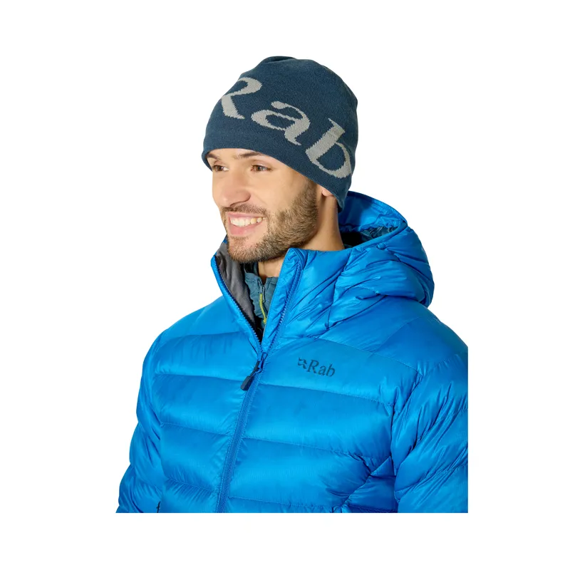 Rab Logo Beanie Tempest Blue / Light Zinc-3