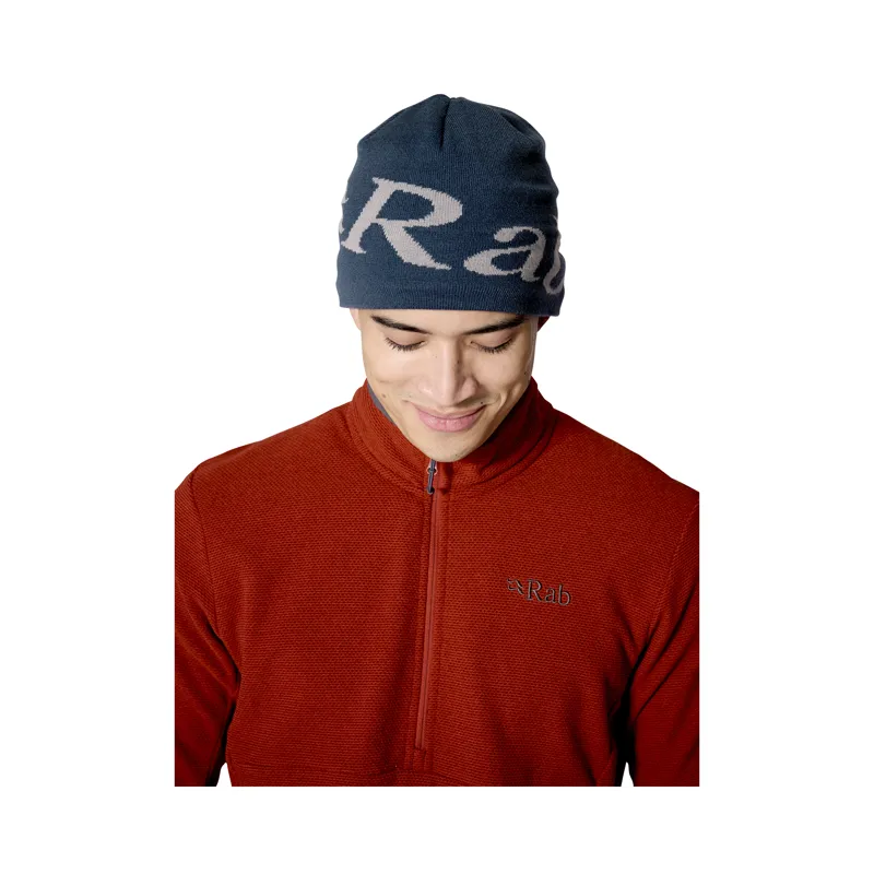 Rab Logo Beanie Tempest Blue / Light Zinc-1