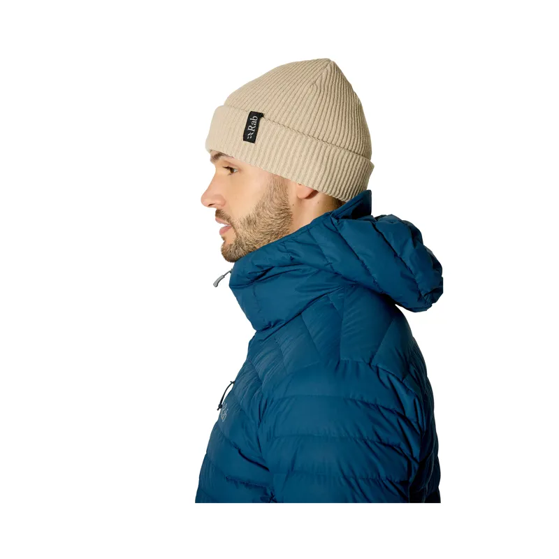 Rab Perimeter Rolled Beanie Pebble-3