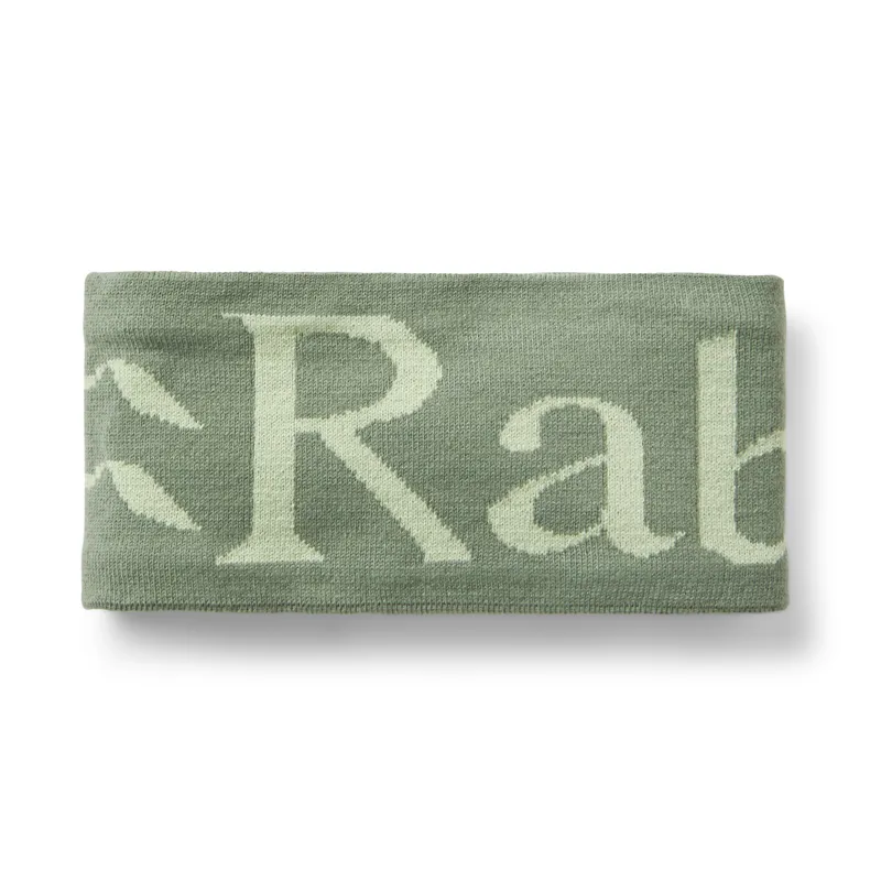 Rab Knitted Logo Headband Dark Fig Green / Fig Green