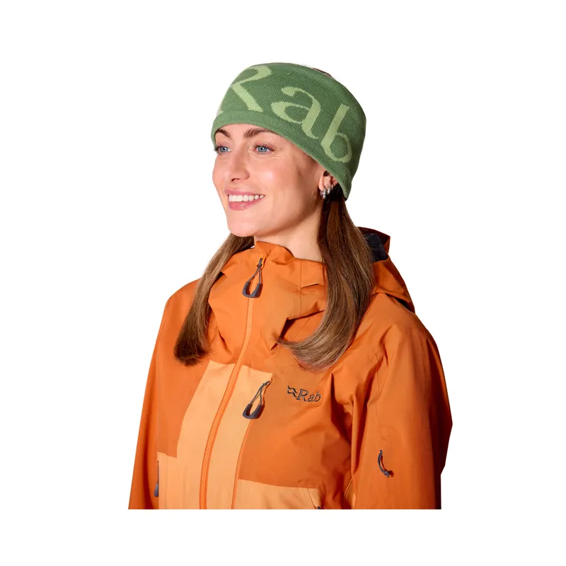 Rab Knitted Logo Headband Dark Fig Green / Fig Green-1