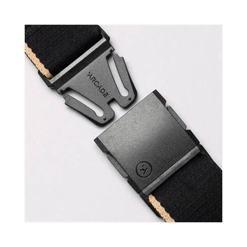 Arcade Belts Unisex Blackwood A2 Stretch Belt Webbing Belt Black / Sand-2