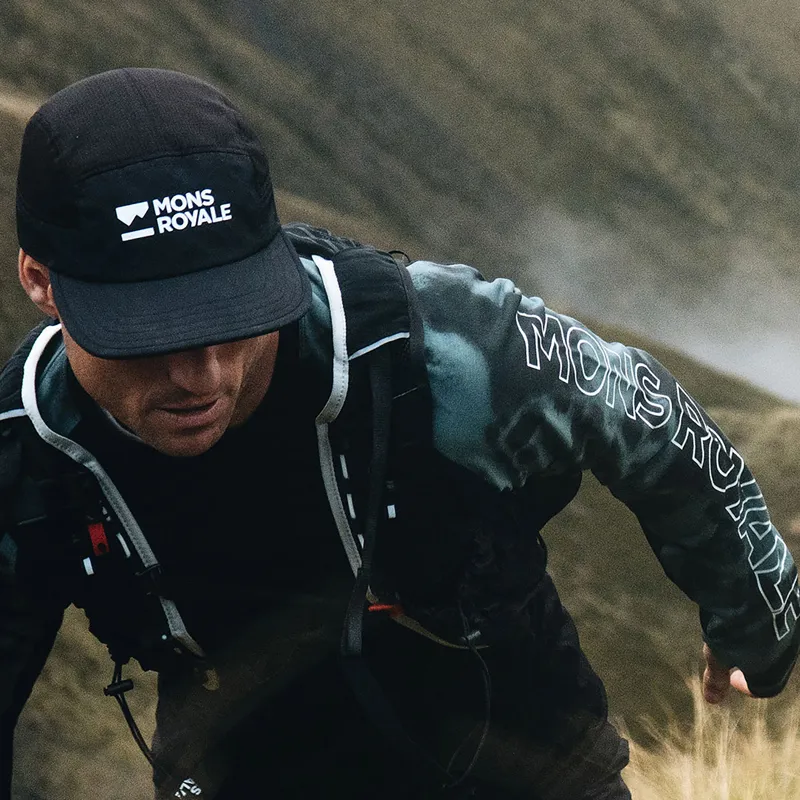 Mons Royale Unisex Velocity Trail Cap Black-3