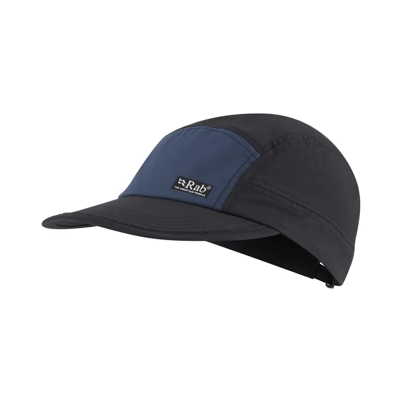Rab Vista 5 Panel Cap Ebony/ Tempest Blue