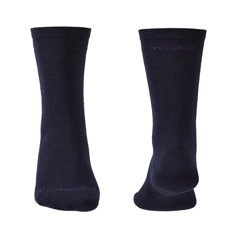 Bridgedale Unisex Base Layer Thermal Liner Boot 2-Pack Navy-1
