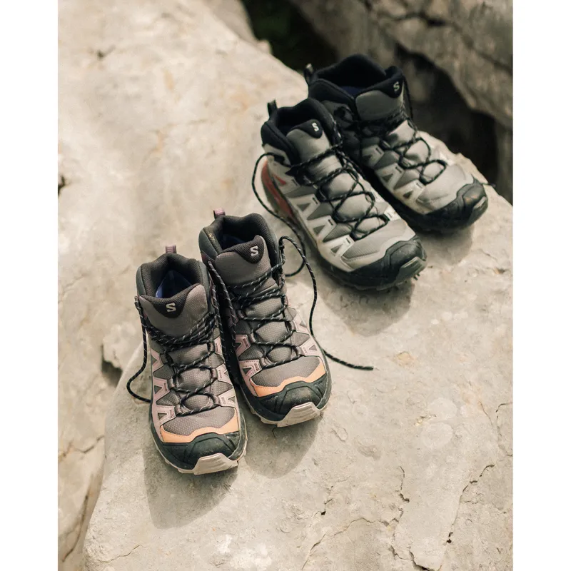 Salomon Men's X Ultra 360 Mid GTX Black / Dark Gull Gray-11