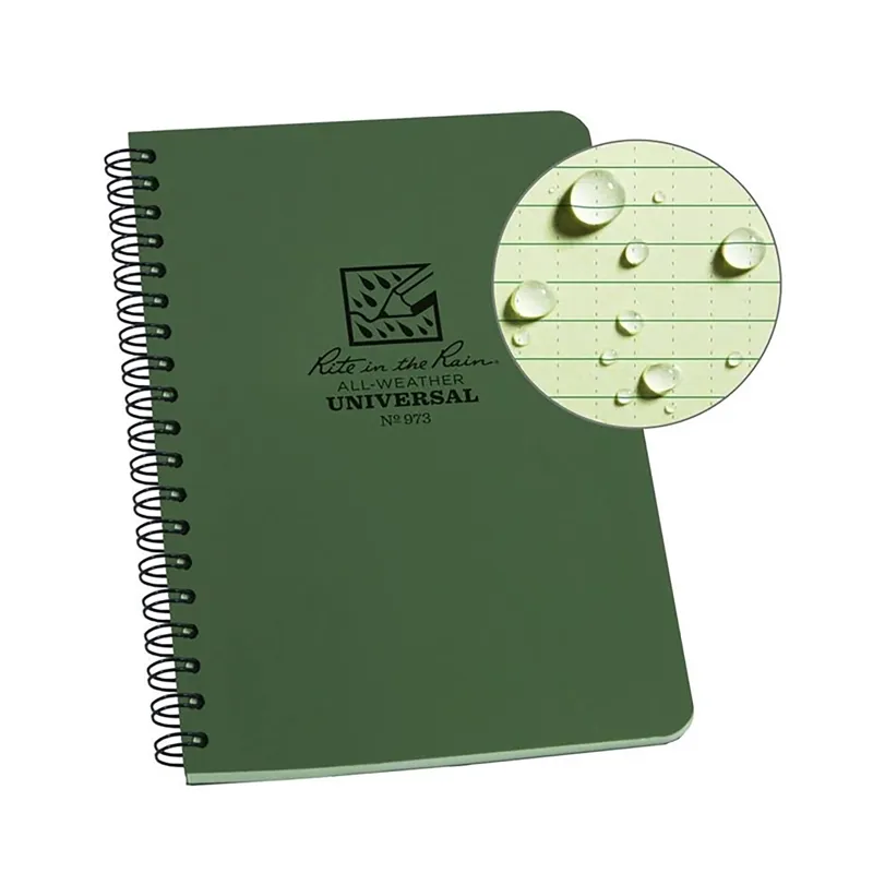 Rite in The Rain Side Spiral Notebook 4 x 7 Green