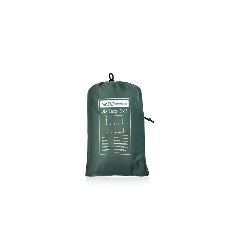 DD Hammocks 3x3 Tarp Olive-1