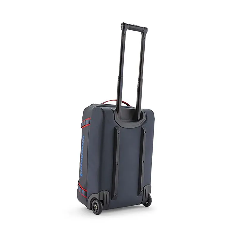 Patagonia Black Hole Wheeled Duffel 40L Smolder Blue/Amanita Red-1