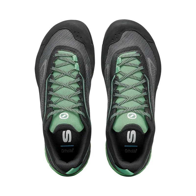 Scarpa Women's Rapid LT Approach Shoes Anthracite / Light Green-4