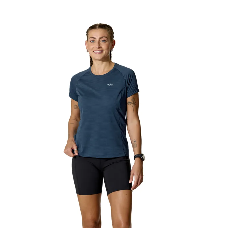 Rab Women's Sonic Tee Tempest Blue-2