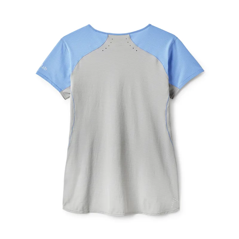 Rab Women's Sonic Ultra Tee Bluebird / Light Zinc-1