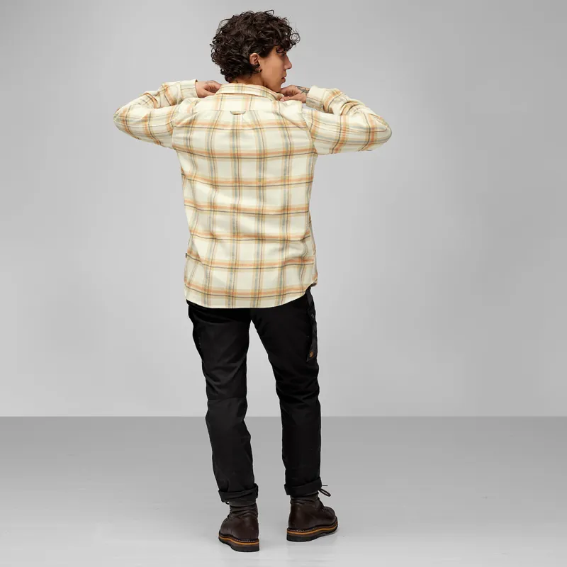 Fjallraven Women's Ovik Heavy Flannel Shirt Dawn Blue/ Breeze Blue-3