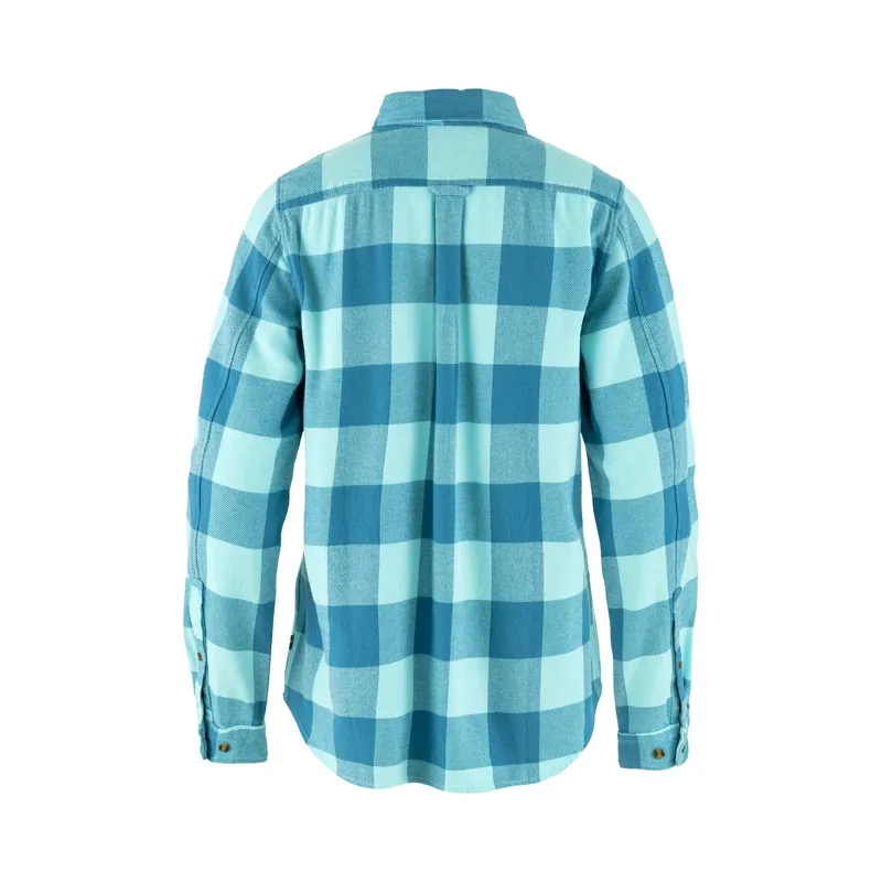 Fjallraven Women's Ovik Heavy Flannel Shirt Dawn Blue/ Breeze Blue-1