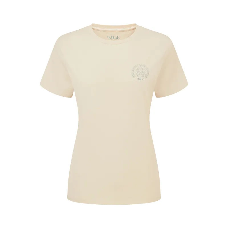Rab Women's Tuku Cirque Tee Ecru-1