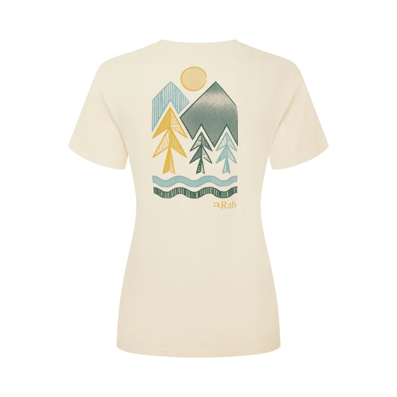 Rab Women's Tuku Vista Tee Ecru-2