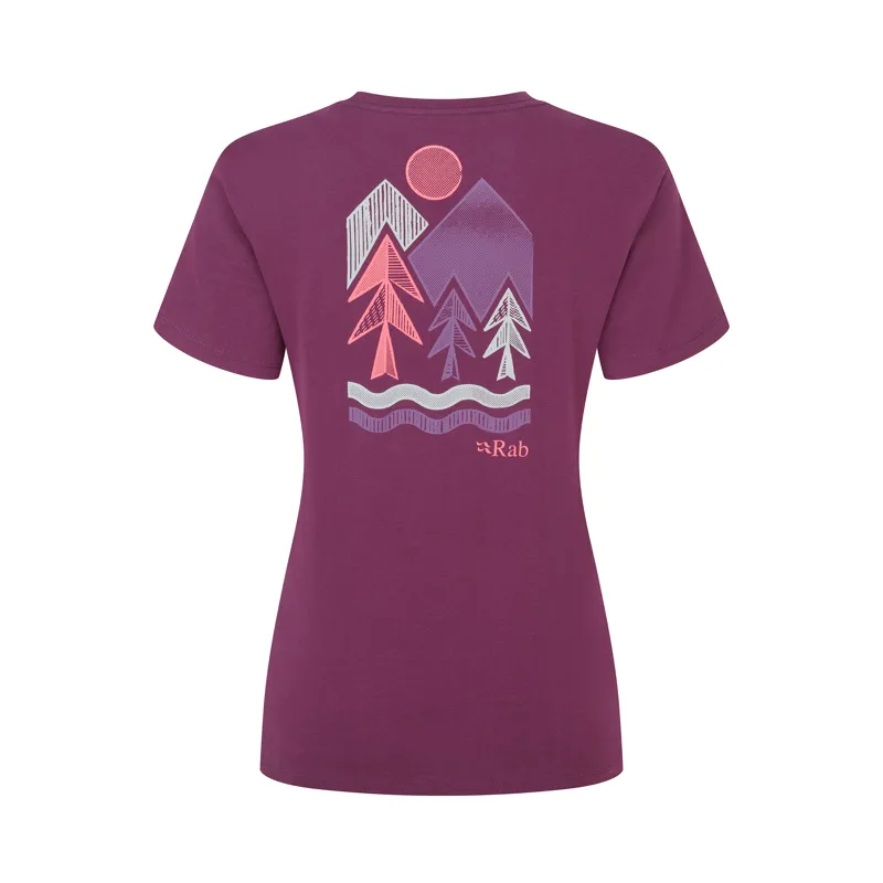 Rab Women's Tuku Vista Tee Mulberry-2