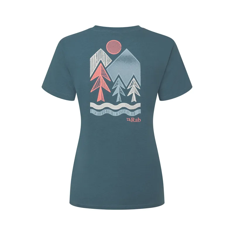 Rab Women's Tuku Vista Tee Orion Blue-2