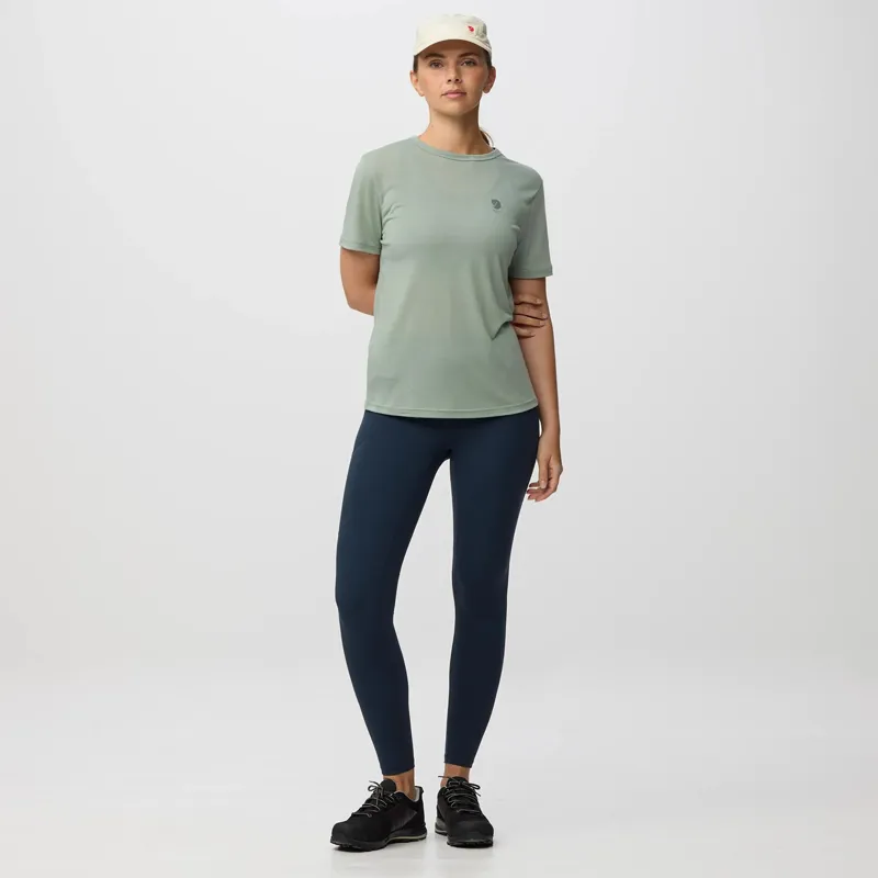 Fjallraven Women's High Coast Short Sleeve T-Shirt Eggshell-2